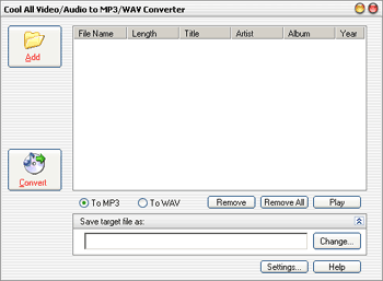 Cool All Video/Audio to MP3/WAV Converter icon